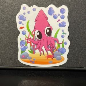 CARTOON SQUID STICKER